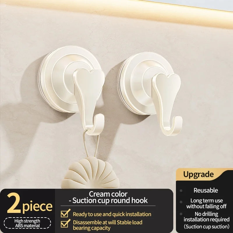No-Drill Suction Cup Hook | Kitchen, Bathroom & Door Storage