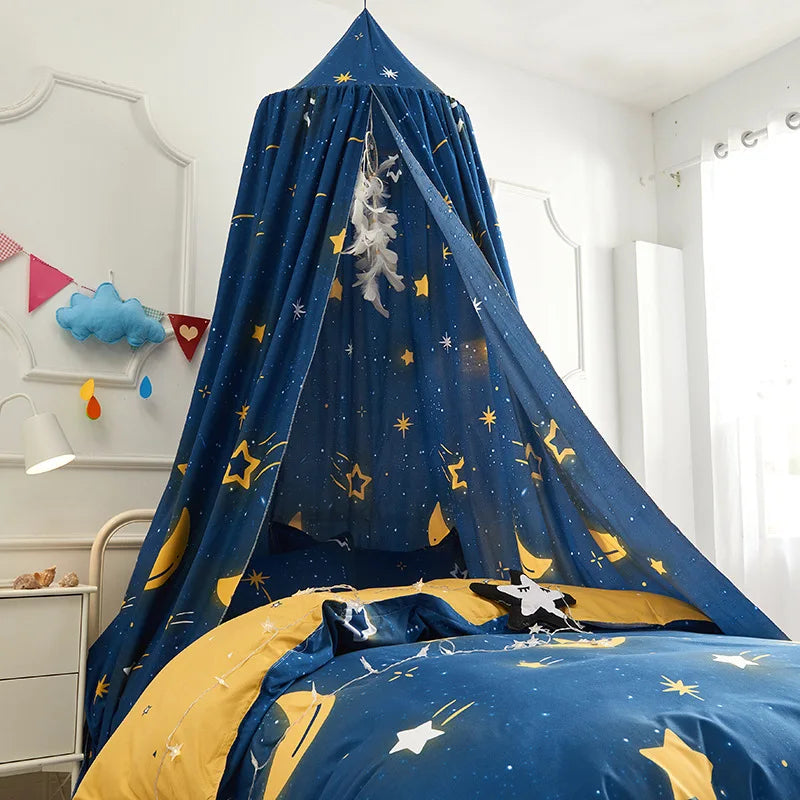 Battilo Kids Round Dome Bed Canopy – Mosquito Net Play Tent