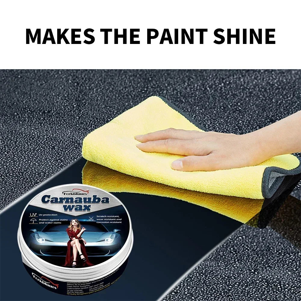 Car Wax Crystal Plating Set Hard Auto Wax Paint Care Coating Tiny Scratch Repair Car Polisher With Sponge Car Accessories Peaceful Pleasures Health and Wellness