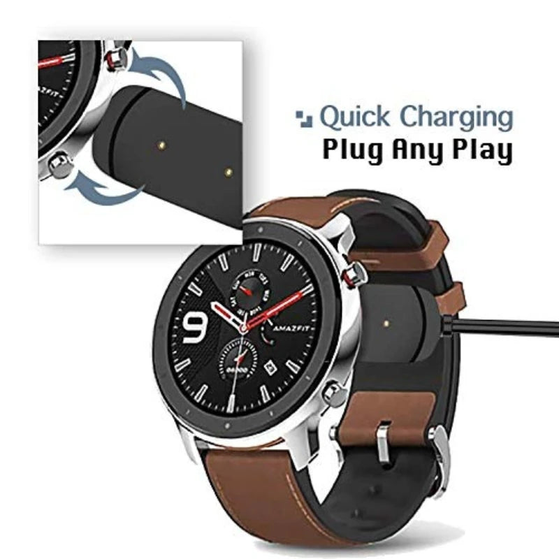 Amazfit T-Rex GTS GTR 42mm 47mm USB Charging Cable 100cm Peaceful Pleasures Health and Wellness