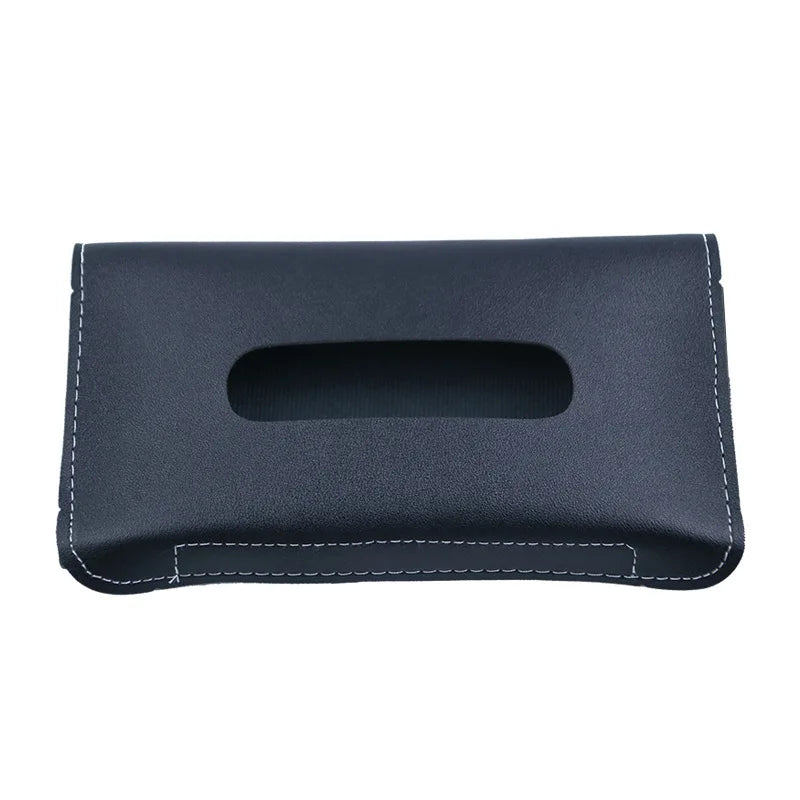 Car Sun Visor Tissue Holder – PU Leather Storage Bag