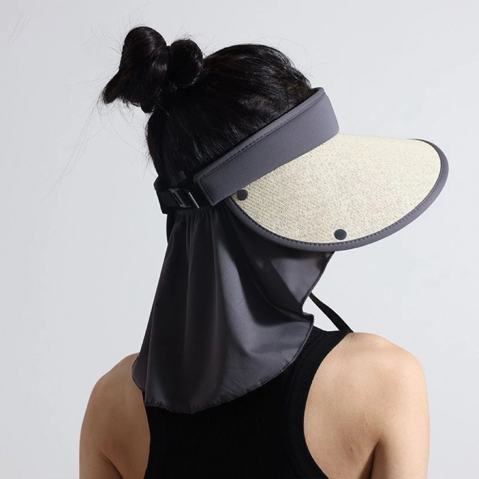 Straw Visor Hats for Women Wide Brim Summer UV Protection Ponytail Hat for Summer Spring Fall Beach Peaceful Pleasures Health and Wellness