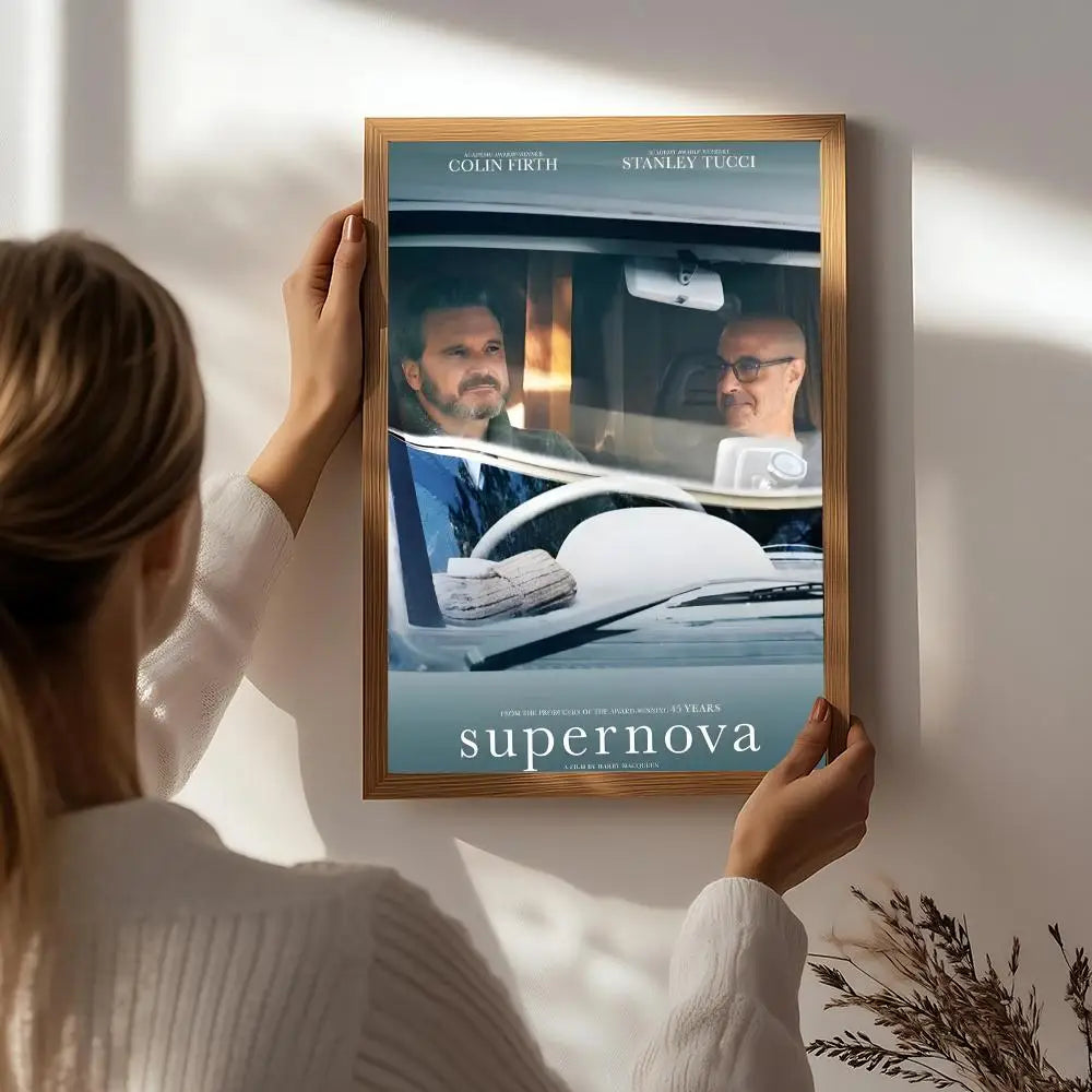 Supernova Movie Poster HD Self-Adhesive Waterproof Wall Art Wall Art Poster Peaceful Pleasures Health and Wellness White1 50X70cmNoframe
