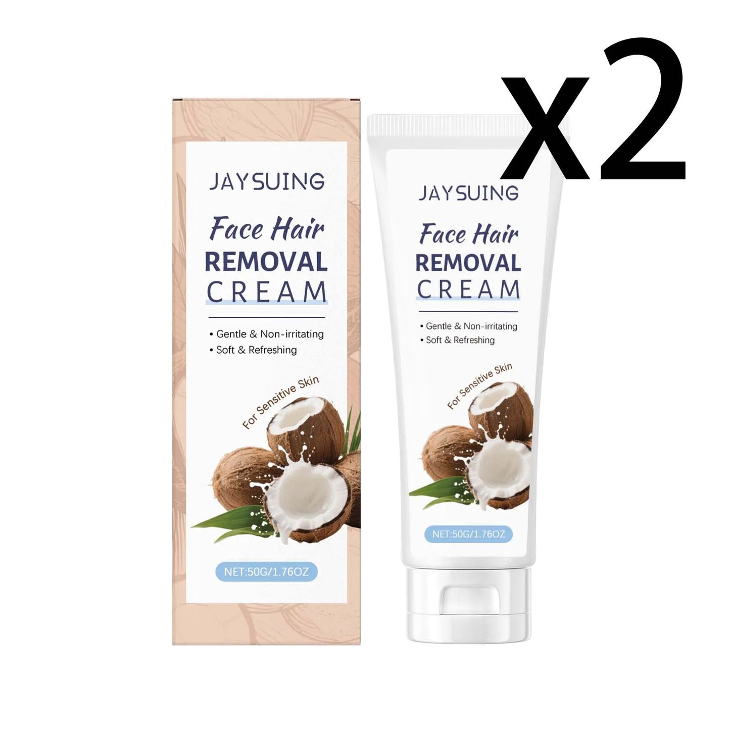 Coconut Facial Hair Removal Cream – Gentle & Fast | Jaysuing