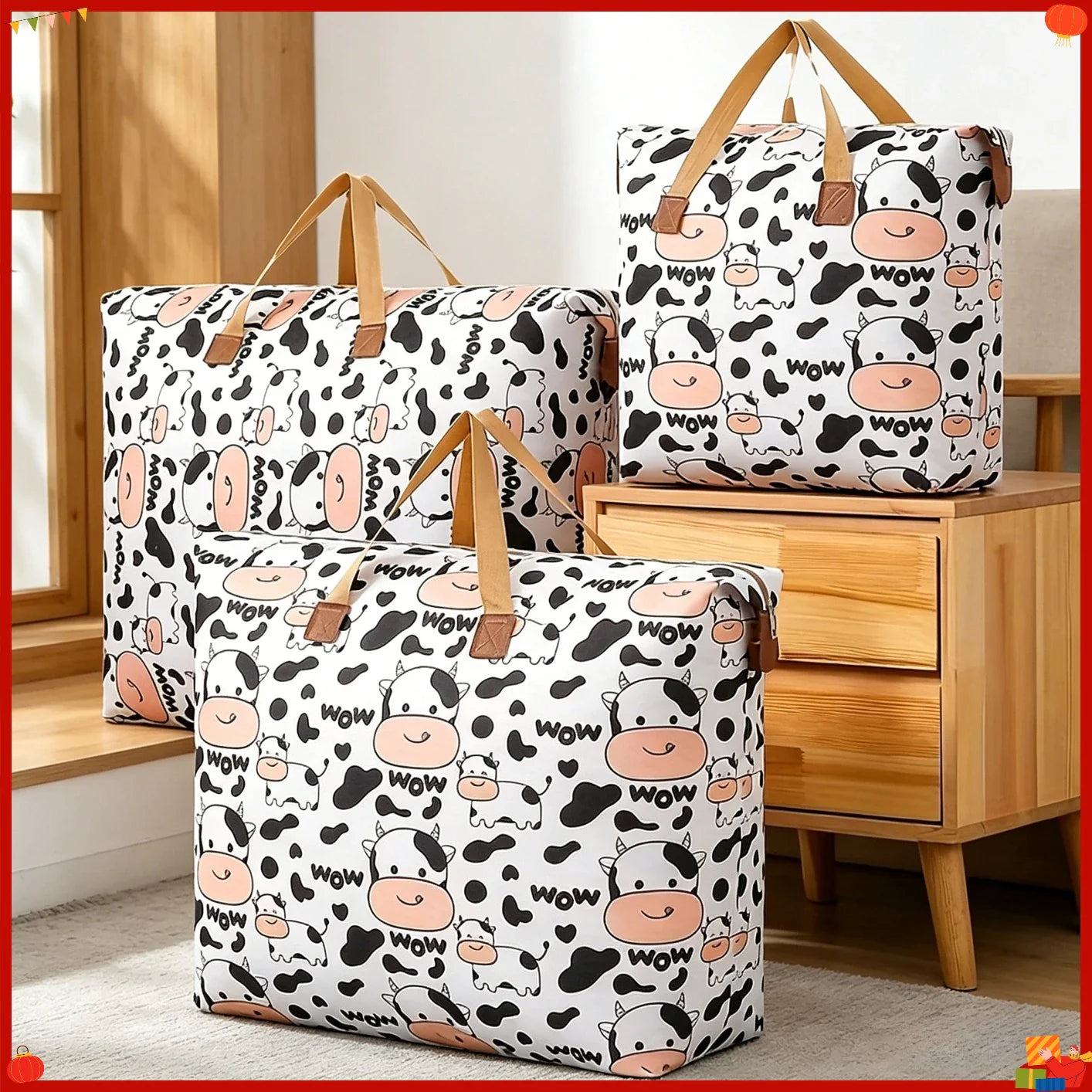 Large Foldable Clothing & Blanket Storage Bag | Oxford Organizer