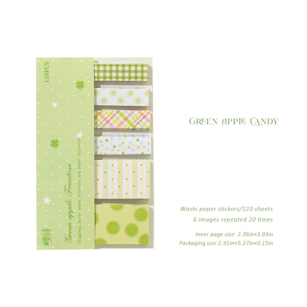 Index Stickers Polka Dot Striped Elements Basic Accounting Materials
