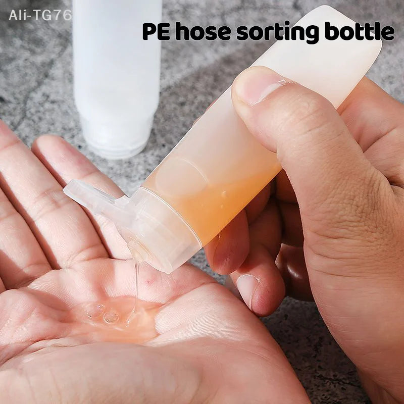 10-Pack Refillable Squeeze Tubes 30/50ml Travel Cosmetic Containers