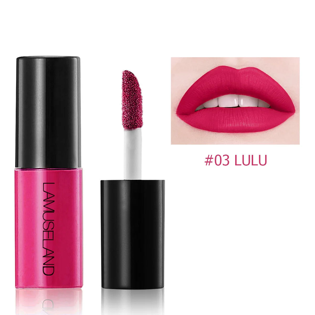 12-Color Velvet Matte Liquid Lip Gloss – Waterproof, Long-Lasting
