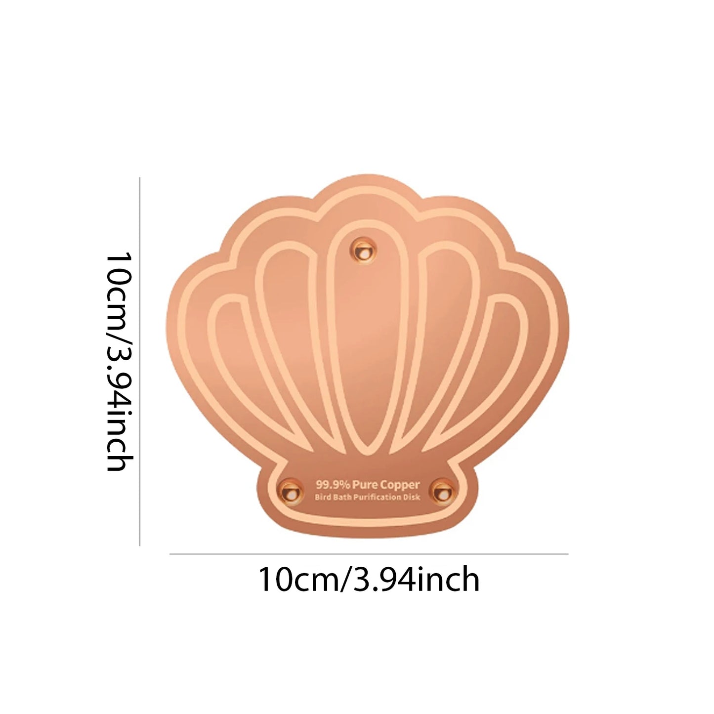 Copper Disc for Bird Bath 0.8mm Self Cleaning Design Copper Plate Keeps Water Fresh for Outdoor Bird Baths & Bowls Peaceful Pleasures Health and Wellness