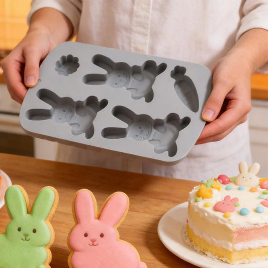 Easter Silicone Mold – Rabbit, Carrot & Flower Baking Mould Silicone Baking Mold Oasis Select
