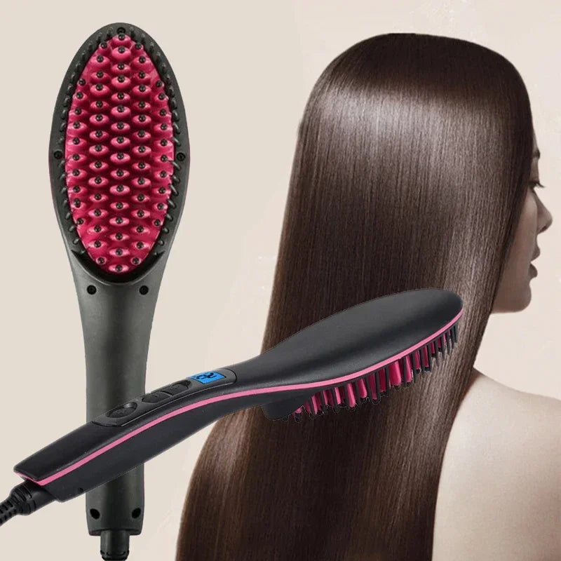 Ceramic Heating Combs Electric Hair Straightener Brush, Professional Styling Tools for Men's Beard Straightener Peaceful Pleasures Health and Wellness