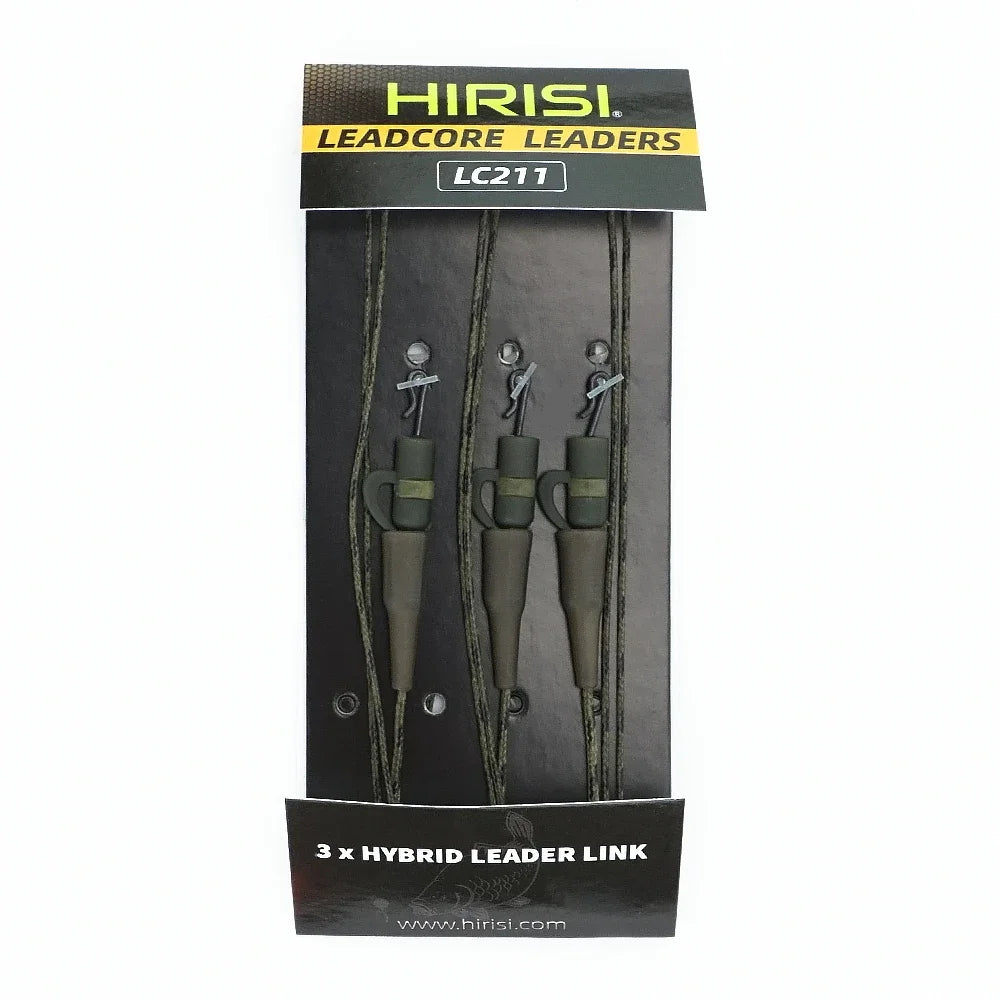2026 HIRISI 3x Helicopter Carp Fishing Rigs, Lead Core Braided Line with Lead Clips Anti-Tangle Carp Leader Tackle Peaceful Pleasures Health and Wellness