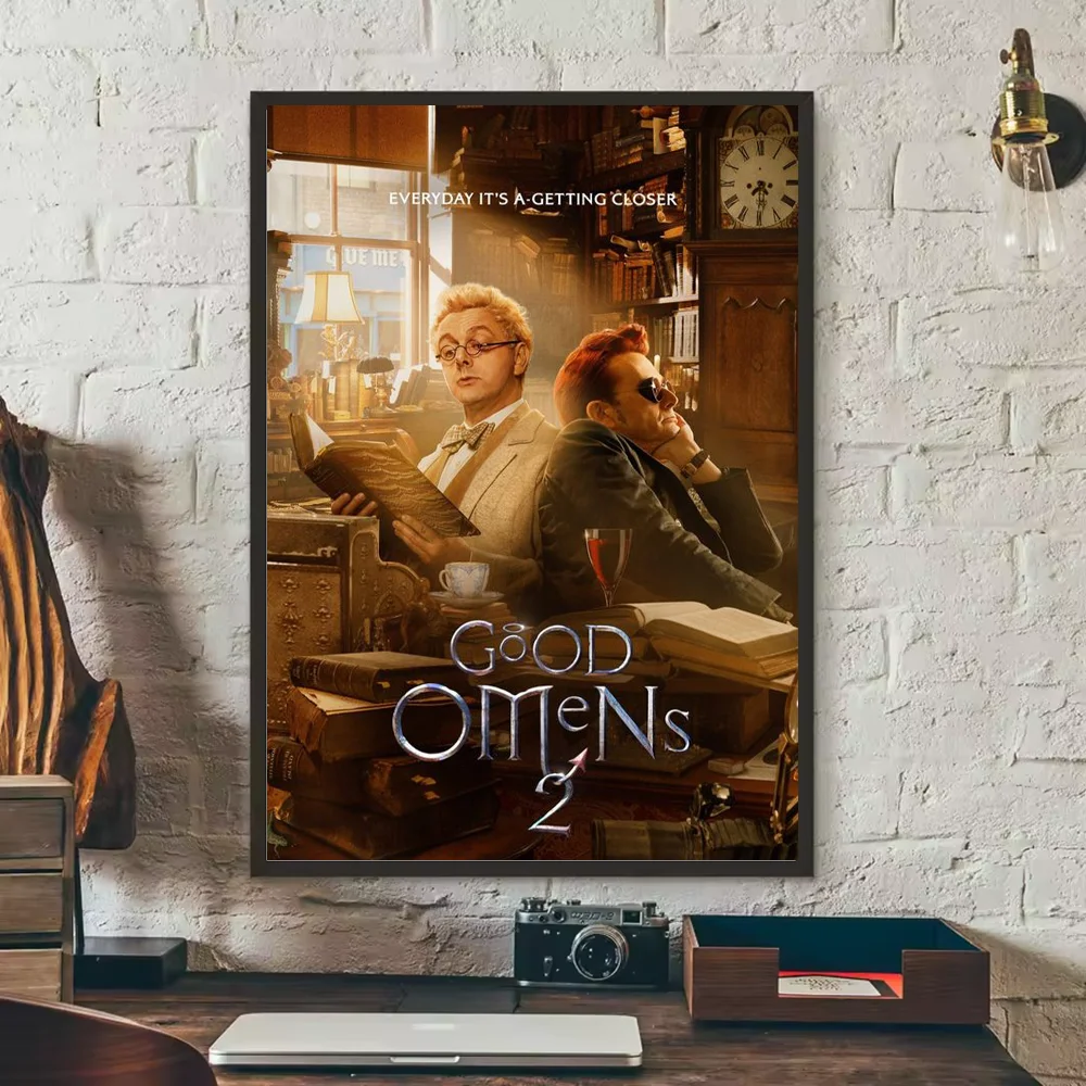 Good Omens TV Show Poster – HD Waterproof PVC Wall Art Decor TV Show Wall Poster Peaceful Pleasures Health and Wellness