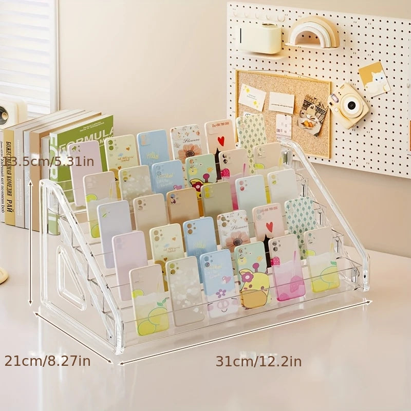 Acrylic Step Display Stand – Multi-Layer Nail Polish Organizer