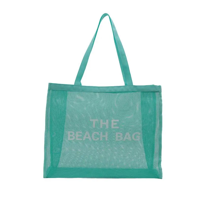 Women's Large Mesh Tote Bag – Beach, Pool, Gym & Travel