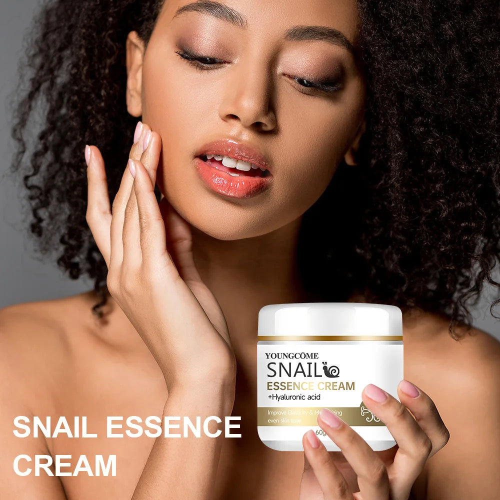 Snail essence cream with hyaluronic acid,Retinol Moisturizing Firming Lightening Repairing Smooth Skincare Whitening Creams Peaceful Pleasures Health and Wellness