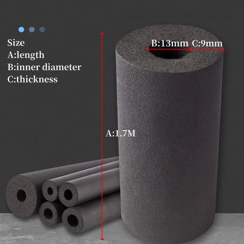 Rubber Foam Pipe Insulation Sleeve 6–32mm | 1.8m Thermal Wrap