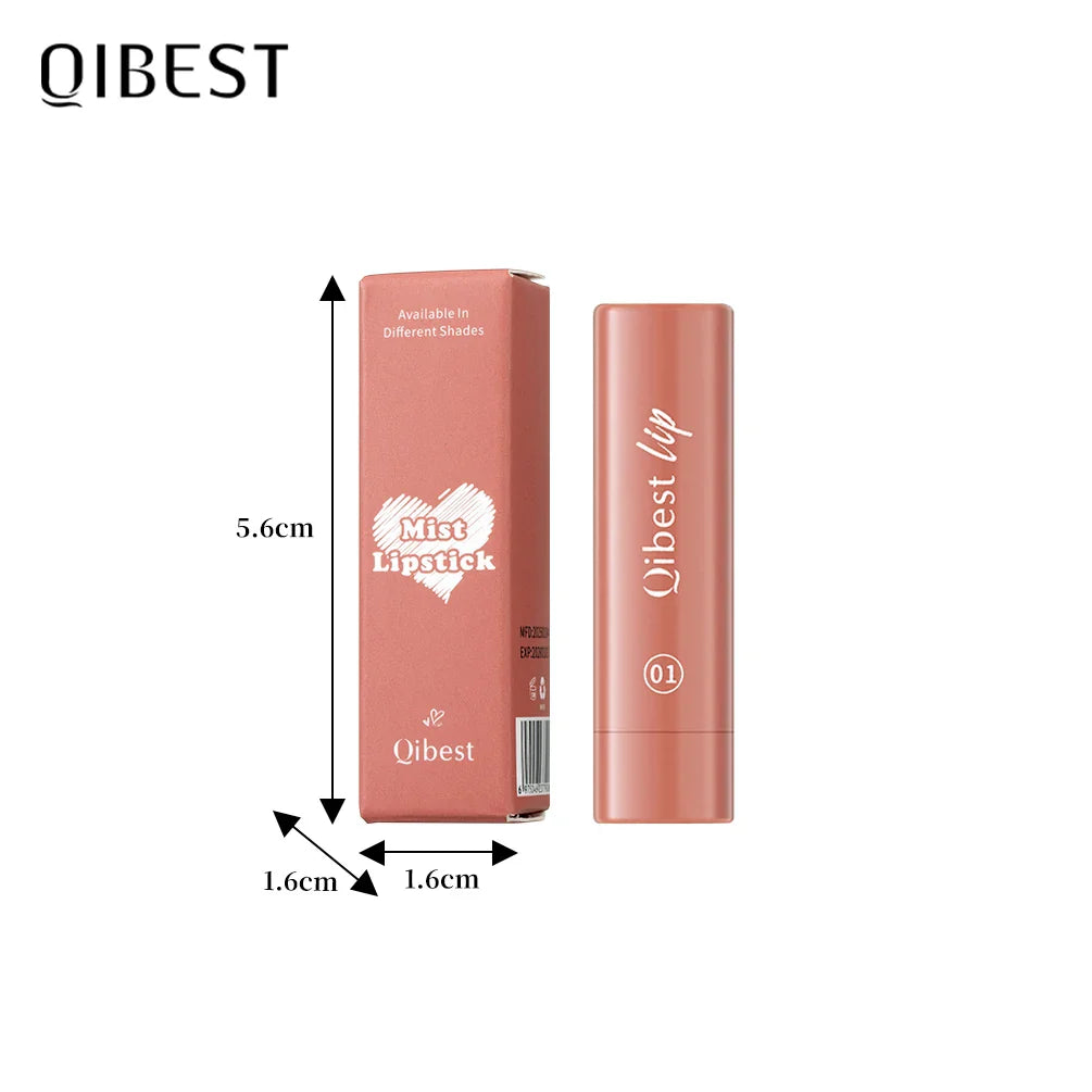 QIBEST Matte Lip Liner & Tint – Waterproof Nude Brown Contour