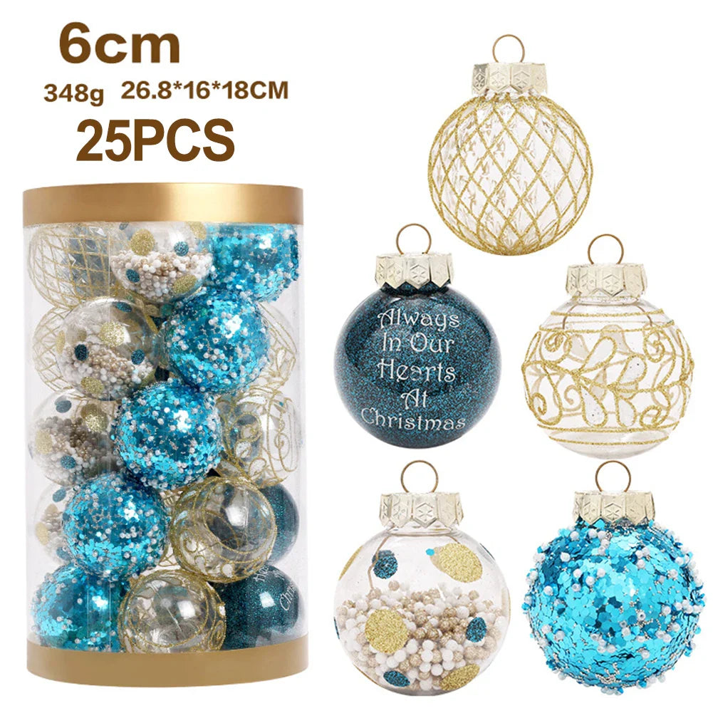 25-Pack Christmas Ball Ornaments | Indoor & Outdoor Holiday Decor