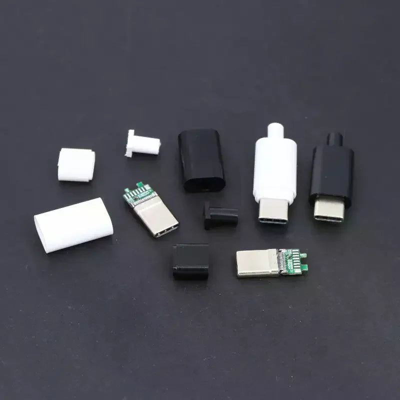 USB-C Male 24P PCB Solder Connector – Fast Charging, 16 Joints