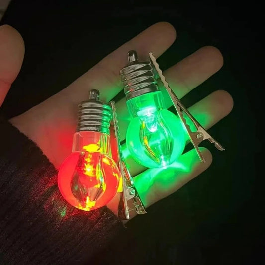 Light Bulb Hair Clip – Sparkling Festival & Concert Edge Clip Novelty Hair Clip Peaceful Pleasures Health and Wellness