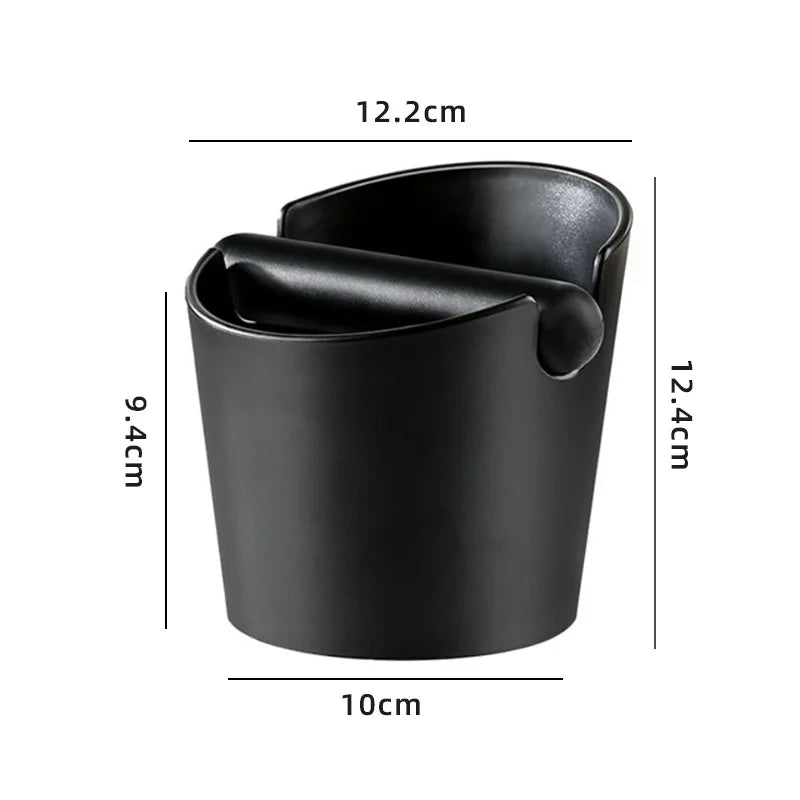 Coffee Powder Box Black Coffee Slag Bucket with Deep Bowl Dump Bin Detachable Knock Bar Coffee Machine Grind Trash Bin Peaceful Pleasures Health and Wellness B-bevel connection