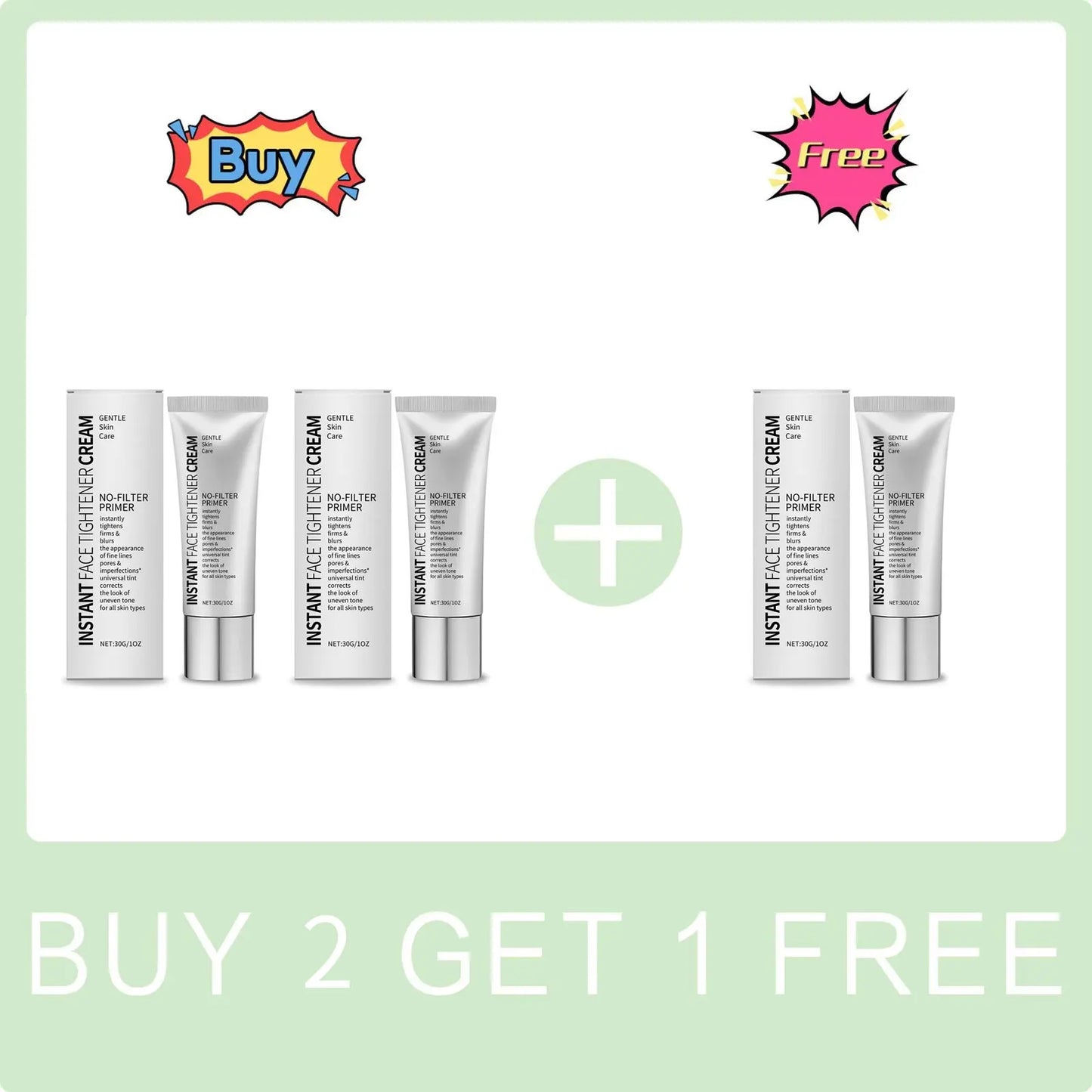 No-Filter Primer Oil Control Hydrate Moisturizing Firming Smoothing Reduce Redness Improve Dulness Nourish Primer Makeup Cream Peaceful Pleasures Health and Wellness Buy 2 Get 1 Free