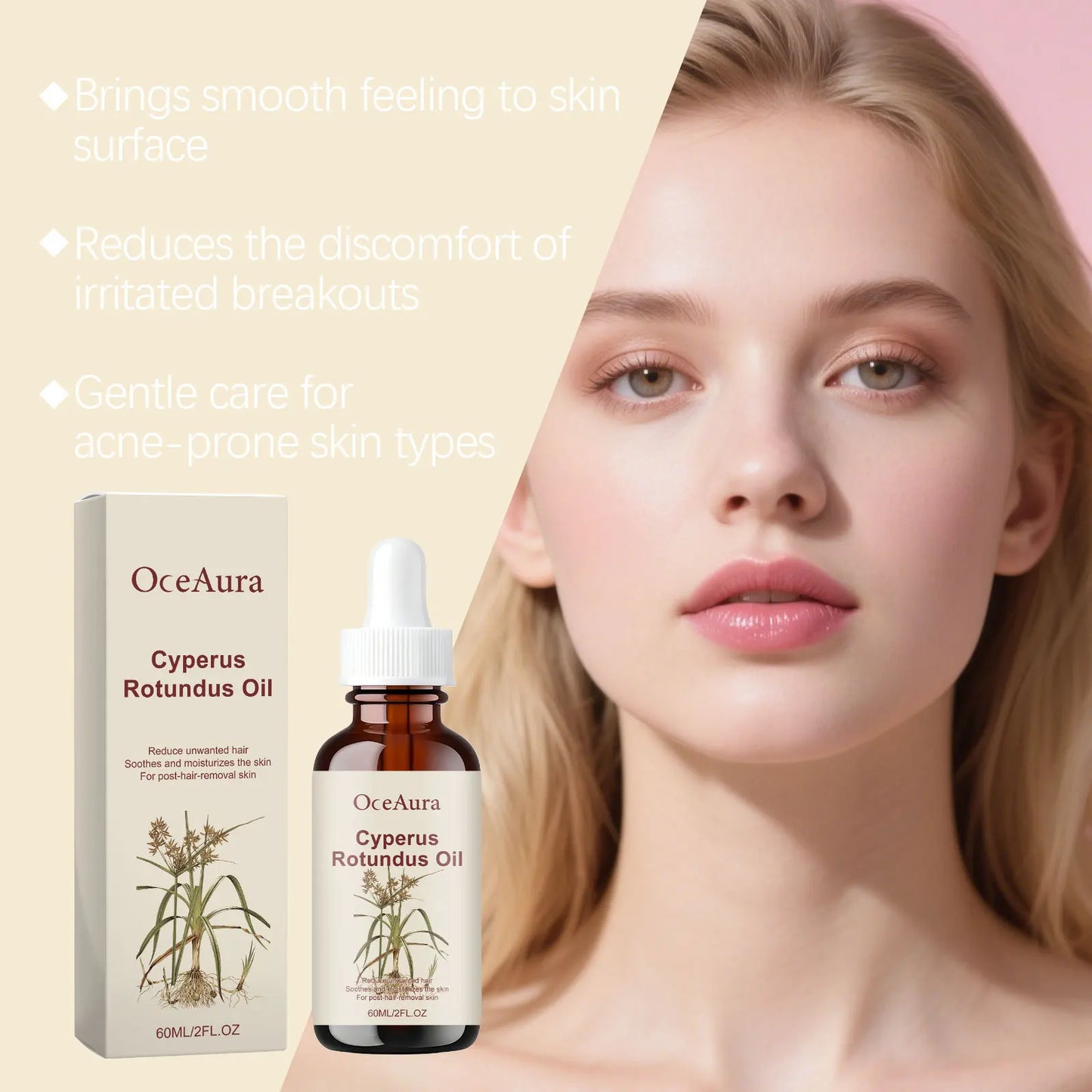 OceAura Organic Body & Face Oil | Moisturizing Anti-Aging 60ml