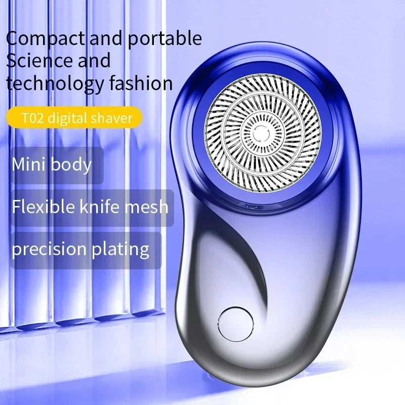 Portable USB Rechargeable Fast Electric Shaver Beard Trimmer Waterproof Washable Smart Power Display for Home Travel Peaceful Pleasures Health and Wellness