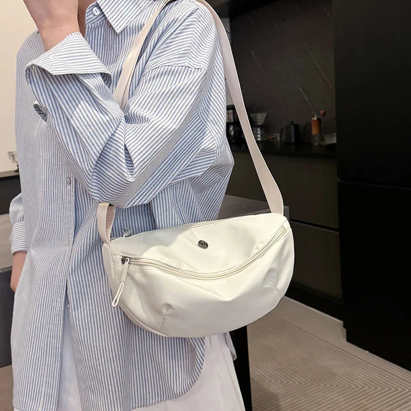 Women's Nylon Sling Bag – Sports Commuter Crossbody Shoulder