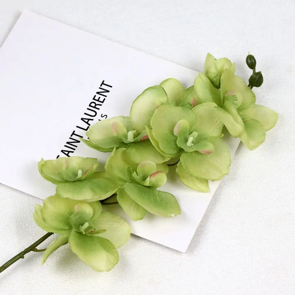 70cm Simulated Flower Single 8-head Silk Fabric Material Artificial Flower Iron Wire Inner Lining Multi Colored Floral Bouquet Peaceful Pleasures Health and Wellness H