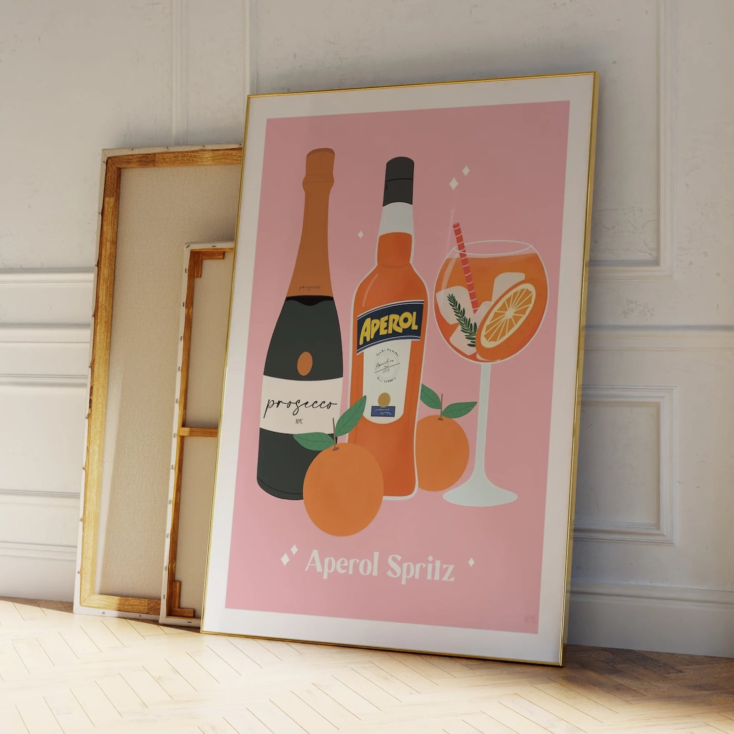 Aperol Spritz Canvas Wall Art Print | Bar & Kitchen Decor
