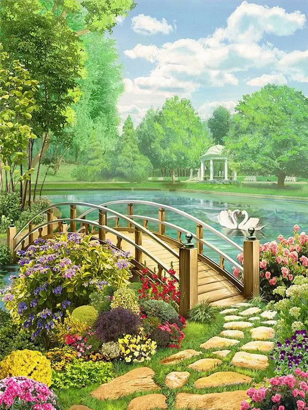 GATYZTORY Oil Painting By Numbers On Canvas Coloring By Numbers Forest Stream Landscape Picture Drawing Home Decor For Adults Peaceful Pleasures Health and Wellness 9922905 20x30cm Unframed