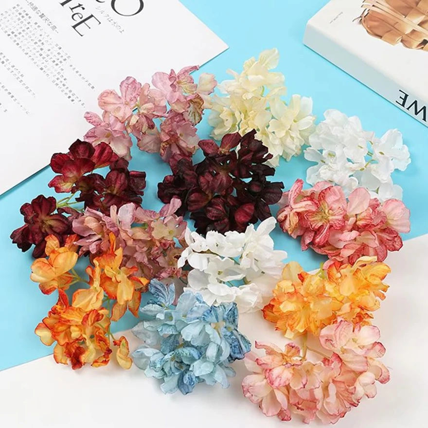 Silk Hydrangea Artificial Flowers for Wedding & Home Décor