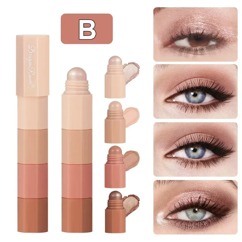 5-in-1 Eyeshadow Pencil Kit | Matte Shimmer Highlight Makeup