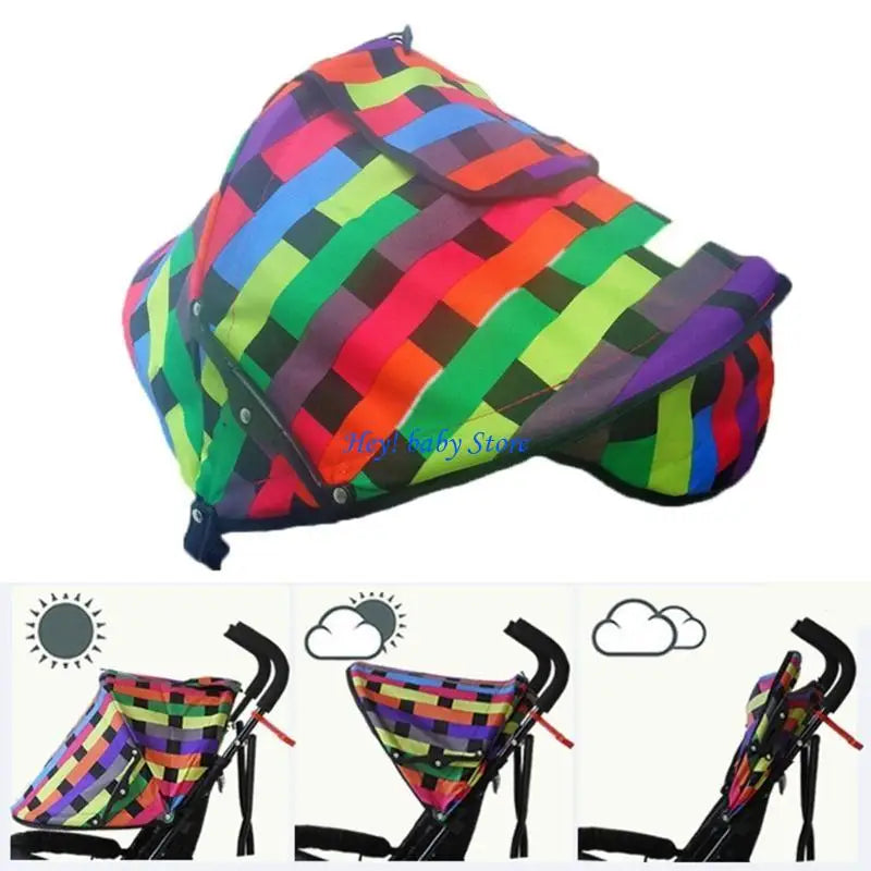 UV50+ Stroller Sun Shade Canopy | Rain & Sun Cover for Prams