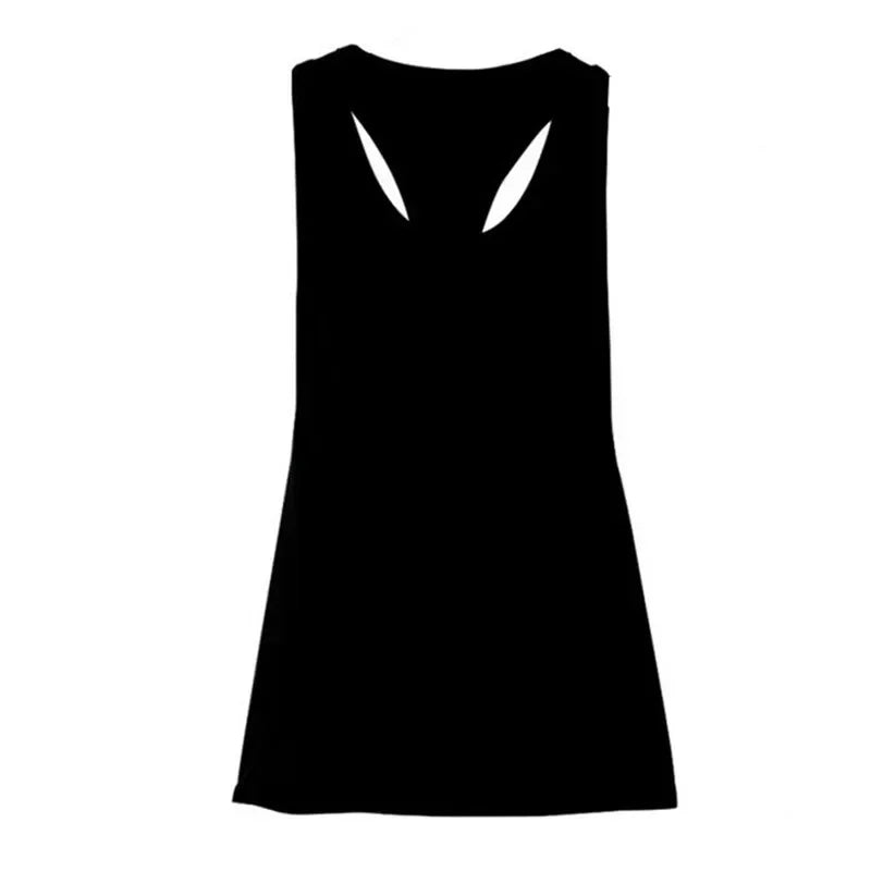 Sports Overshirt Women's Fitness Tank Back T-shaped Quick Dried Slim