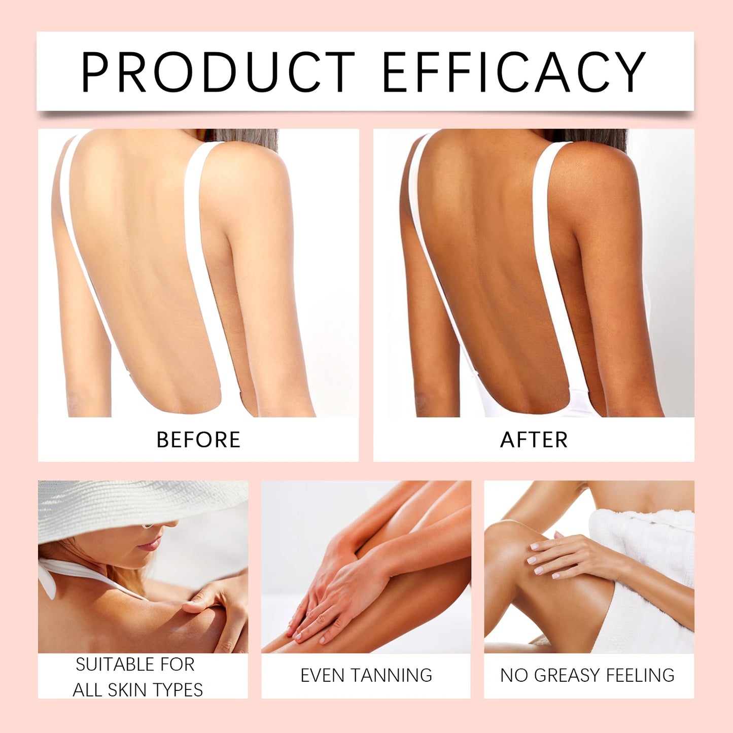 OceAura Self Tanning Lotion with Coconut Oil | Sunless Bronzer