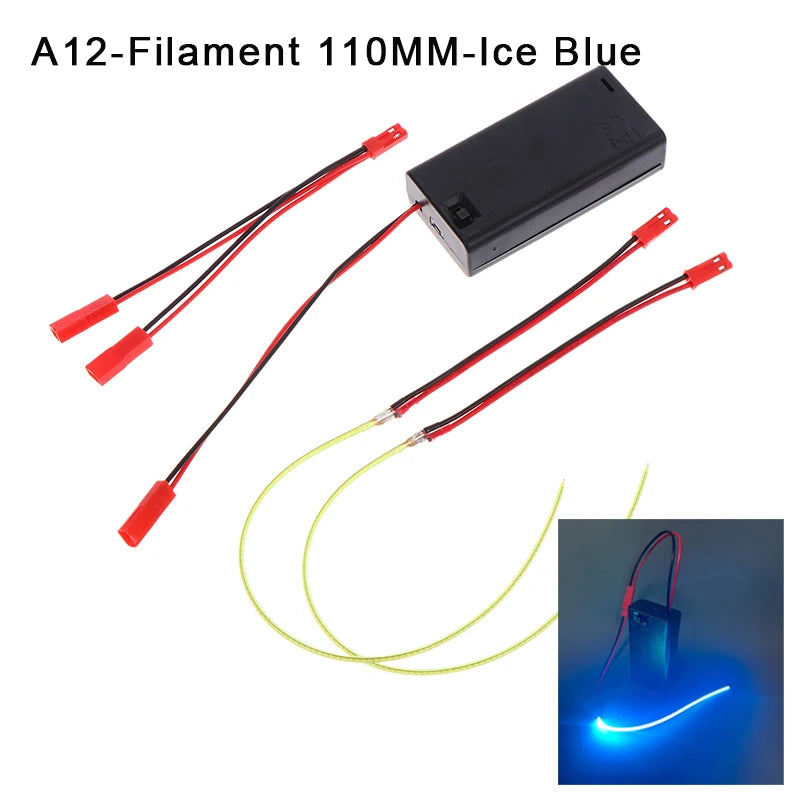 DC3V LED COB Filament Flexible Lamp 3000K 6000K 110mm 190mm 300mm Bulb Parts LED Diode Decor With AA Batteries Box Peaceful Pleasures Health and Wellness A12