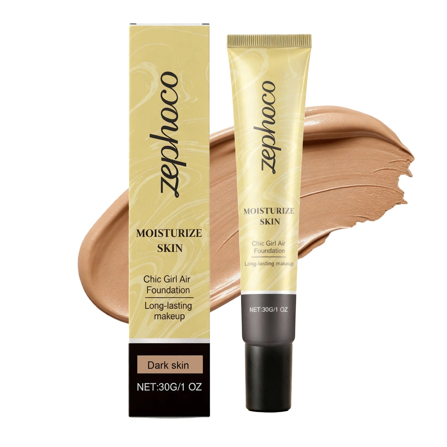 Zephoco Concealing Foundation – Lightweight & Long-Lasting