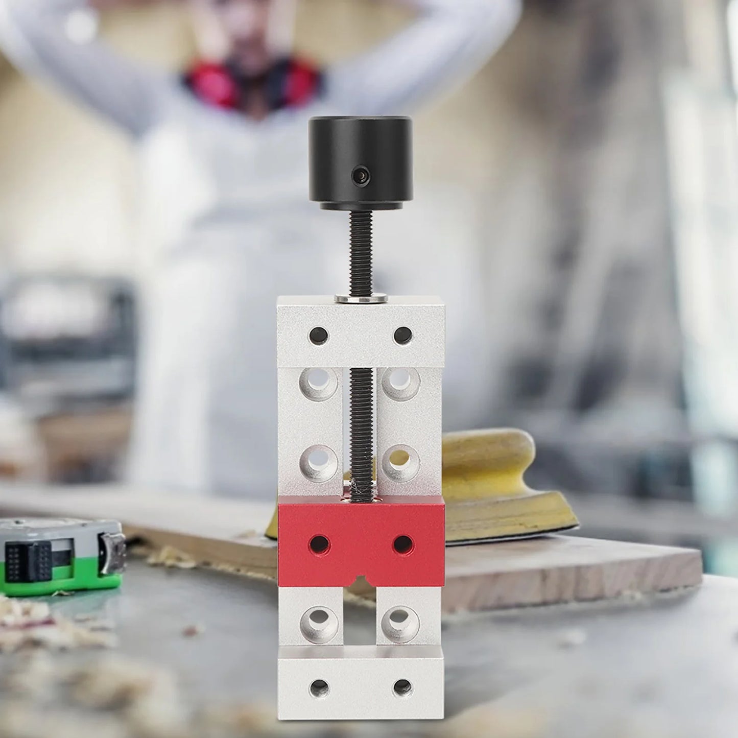 50mm Mini Aluminum Flat Clamp Table Bench Vise Drill Press Vice Fixing Tool Table Flat Clamp Flat Bench Vise Mini Flat Clamp Peaceful Pleasures Health and Wellness