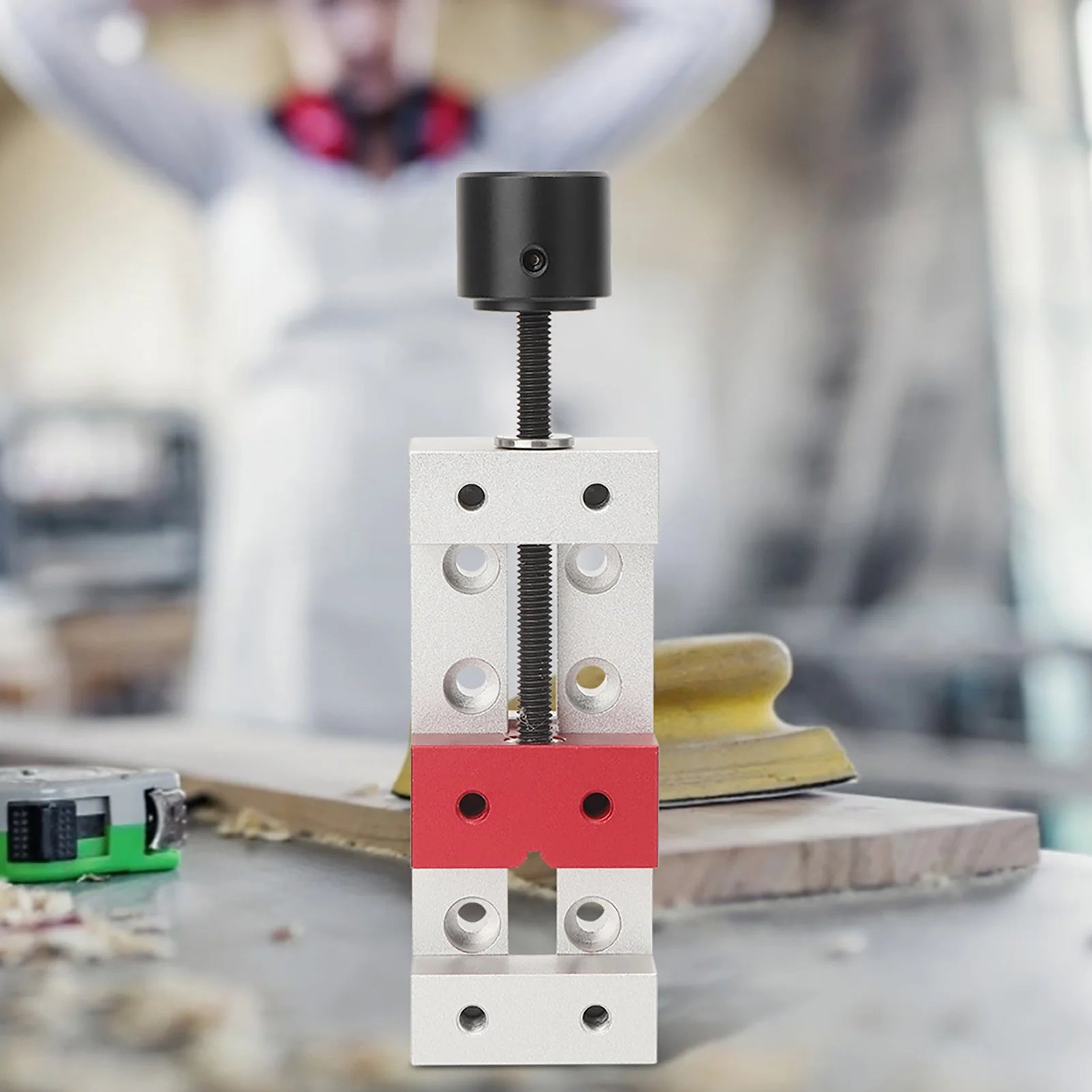 50mm Mini Aluminum Flat Clamp Table Bench Vise Drill Press Vice Fixing Tool Table Flat Clamp Flat Bench Vise Mini Flat Clamp Peaceful Pleasures Health and Wellness