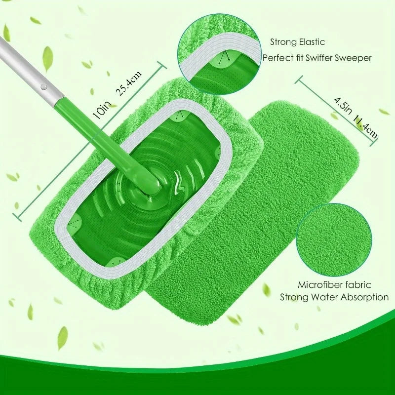 Reusable Microfiber Mop Pads 4/7 Pack – High Absorption
