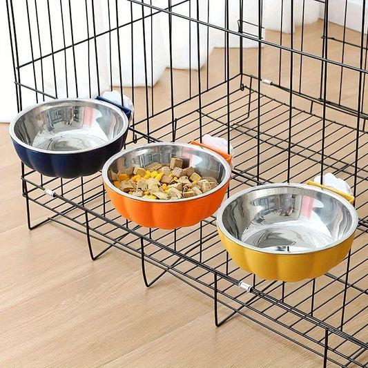 Pumpkin Cage Bowl for Small Pets – Hanging Food & Water Feeder Pet Cage Feeder Bowl Peaceful Pleasures Health and Wellness