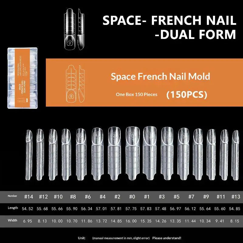 240pcs Sandwich Nail Forms 15 Size Oval Extension Dual Form No Paper Forms Needed For Easy Nail Extensions Peaceful Pleasures Health and Wellness one size A2