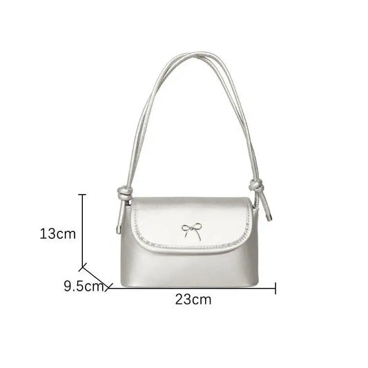 Women's Butterfly Knot PU Shoulder Bag | Small Square Bag Shoulder Bag Oasis Select