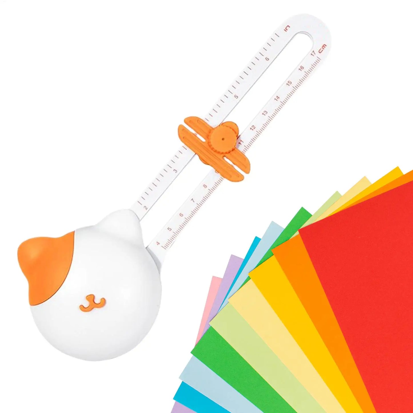 Adjustable Cat Circle Cutter Tool for Paper Crafts & Scrapbooking