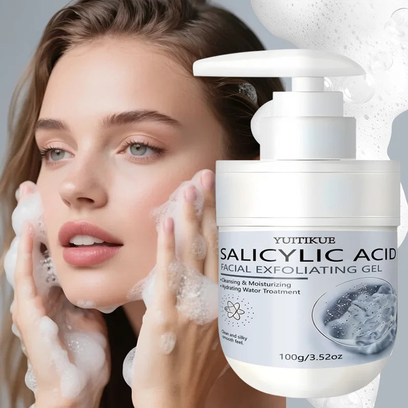 YUITIKUE Salicylic Acid Facial Exfoliating Gel 100g Cleansing & Moisturizing Care for Smooth, Silky Skin Peaceful Pleasures Health and Wellness