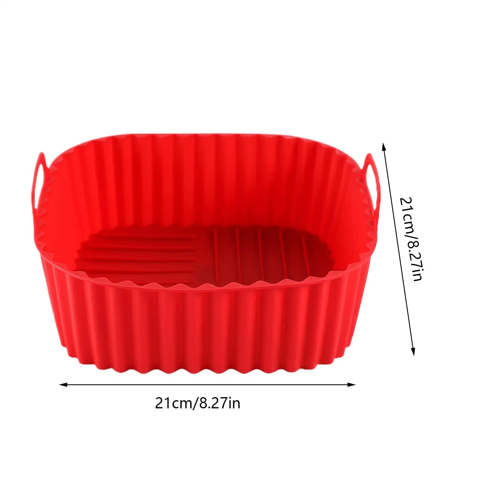 Silicone Air Fryer Liner – Non-Stick Square Reusable Baking Pan Silicone Baking Liner Peaceful Pleasures Health and Wellness