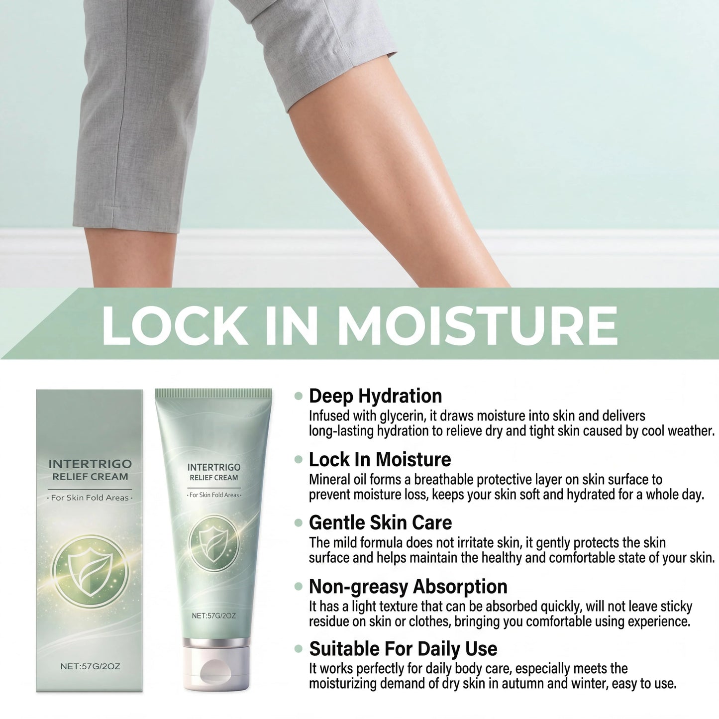 Hydrating Body Cream Lotion Moisturizing Cream Mineral Oil Formula NonGreasy Fast Absorbing Daily Care Sensitive Skin Peaceful Pleasures Health and Wellness